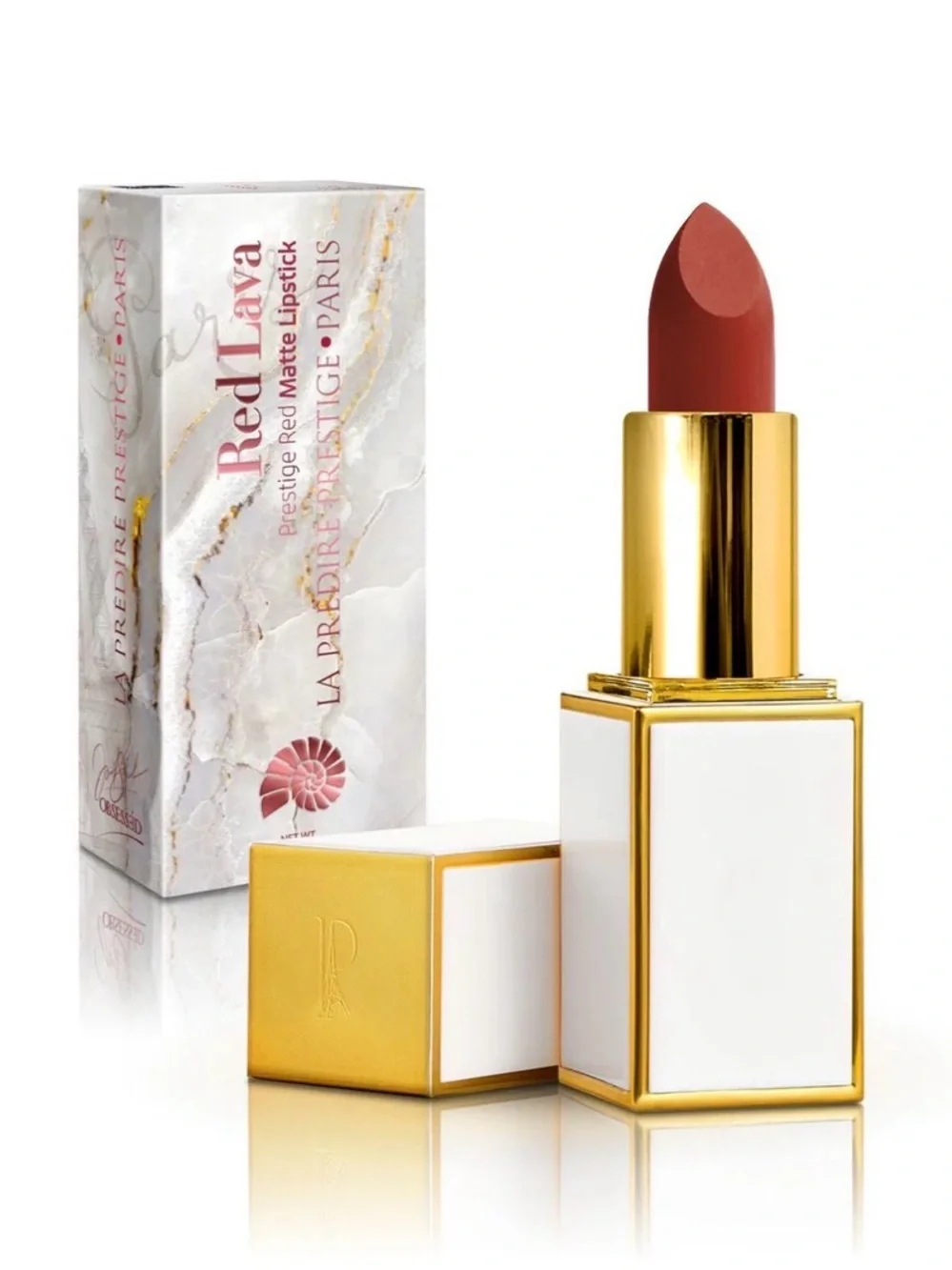 Red Lava Prestige Red Matte Lipstick MATTE01 NIB